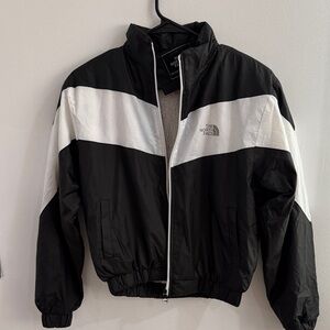 The North Face women  Black and White Windbreaker